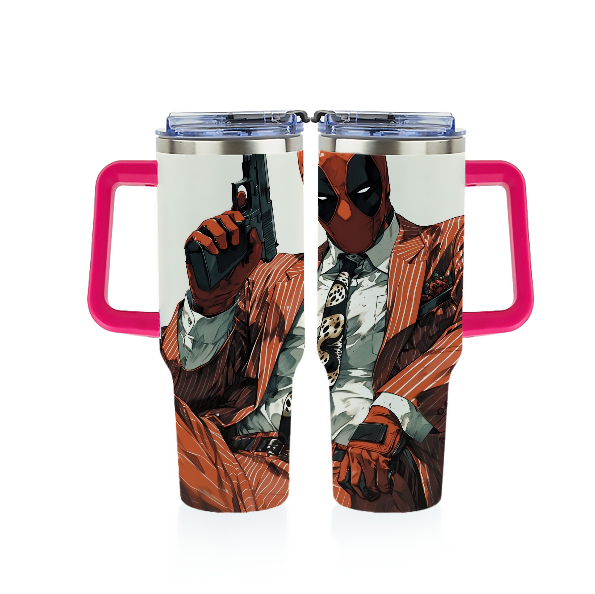 （画像用） Deadpool デッドプール 1200ｍLフルプリント車用タンブラー